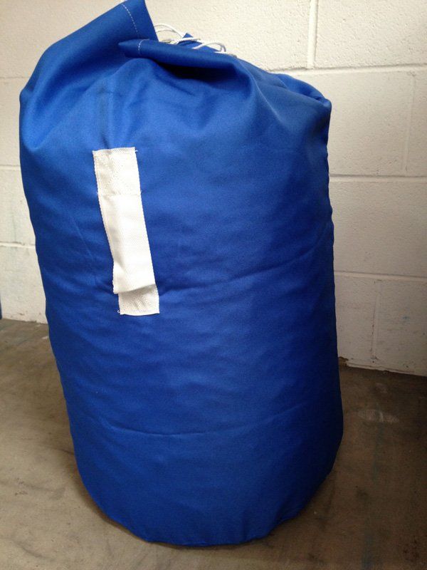 blue laundry sack bag