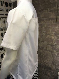 MESH BACK PANEL CHEF JACKET