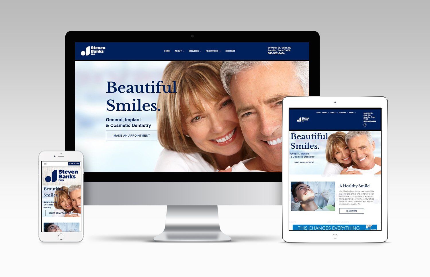 J. Steven Banks website design by C&B Marketing