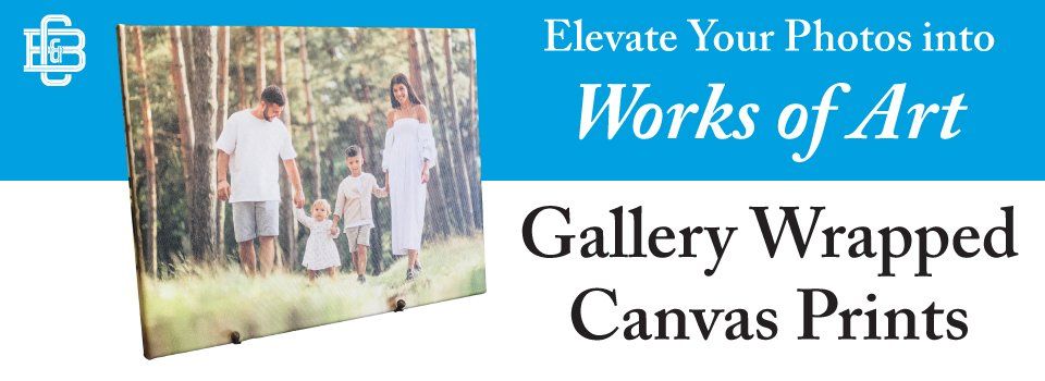 Gallery Wrapped Canvas prints from C&B Marketing in Amarillo, TX
