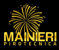 Fuochi d'artificio dorati esplodono sopra la scritta dorata 