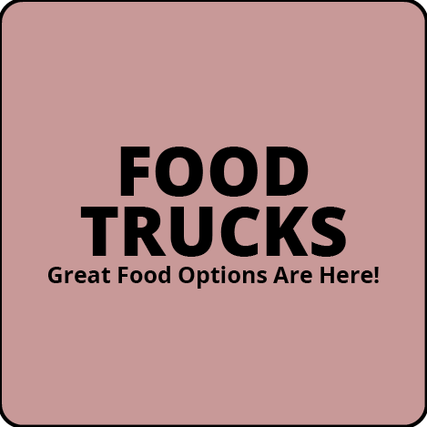 The logo for food trucks great food options are here.