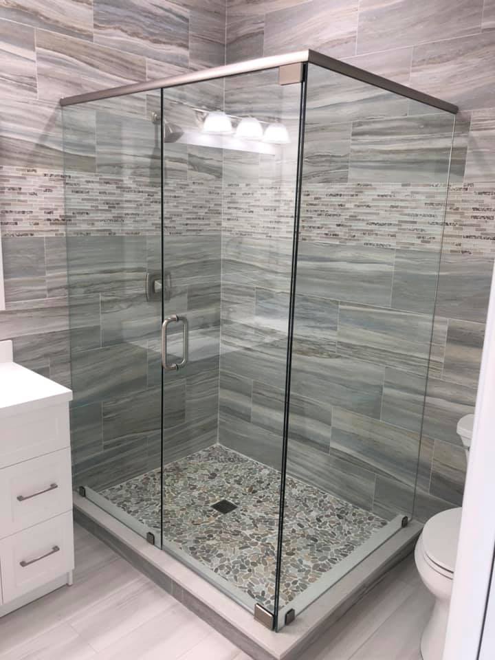 Modern Shower Glass — Marathon, FL — All Keys Glass Inc