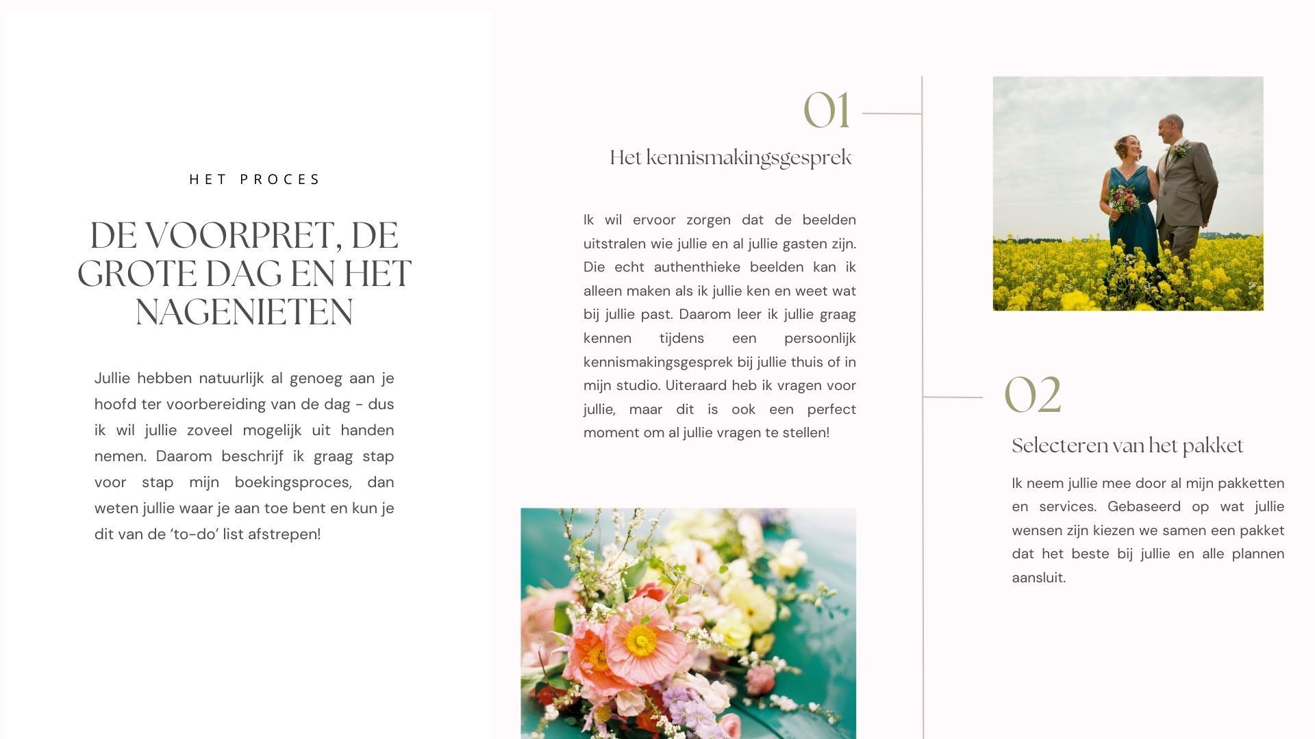 Informatie over trouwreportage