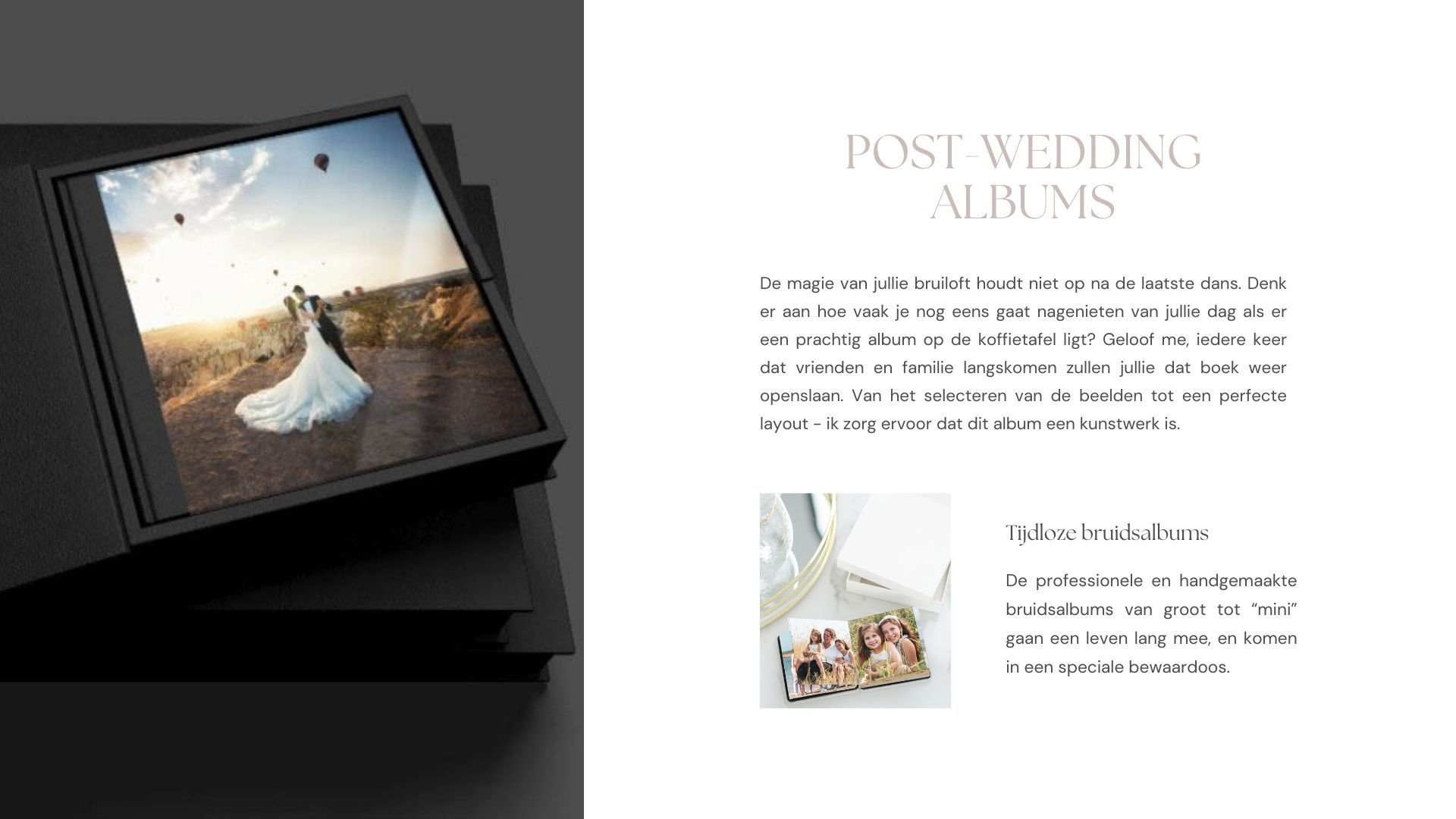 Informatie over trouwreportage