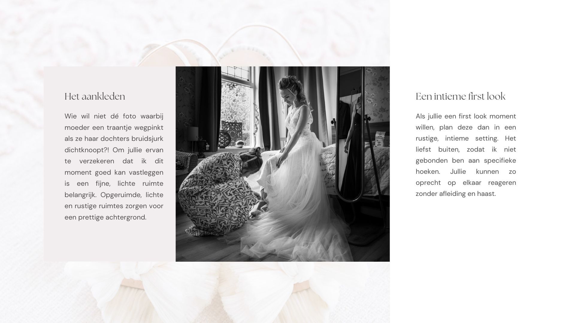 Informatie over trouwreportage