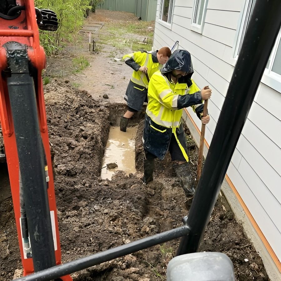 Plumber Working on Drains — JLH Plumbing, Gas & Roofing in Wollongong, NSW