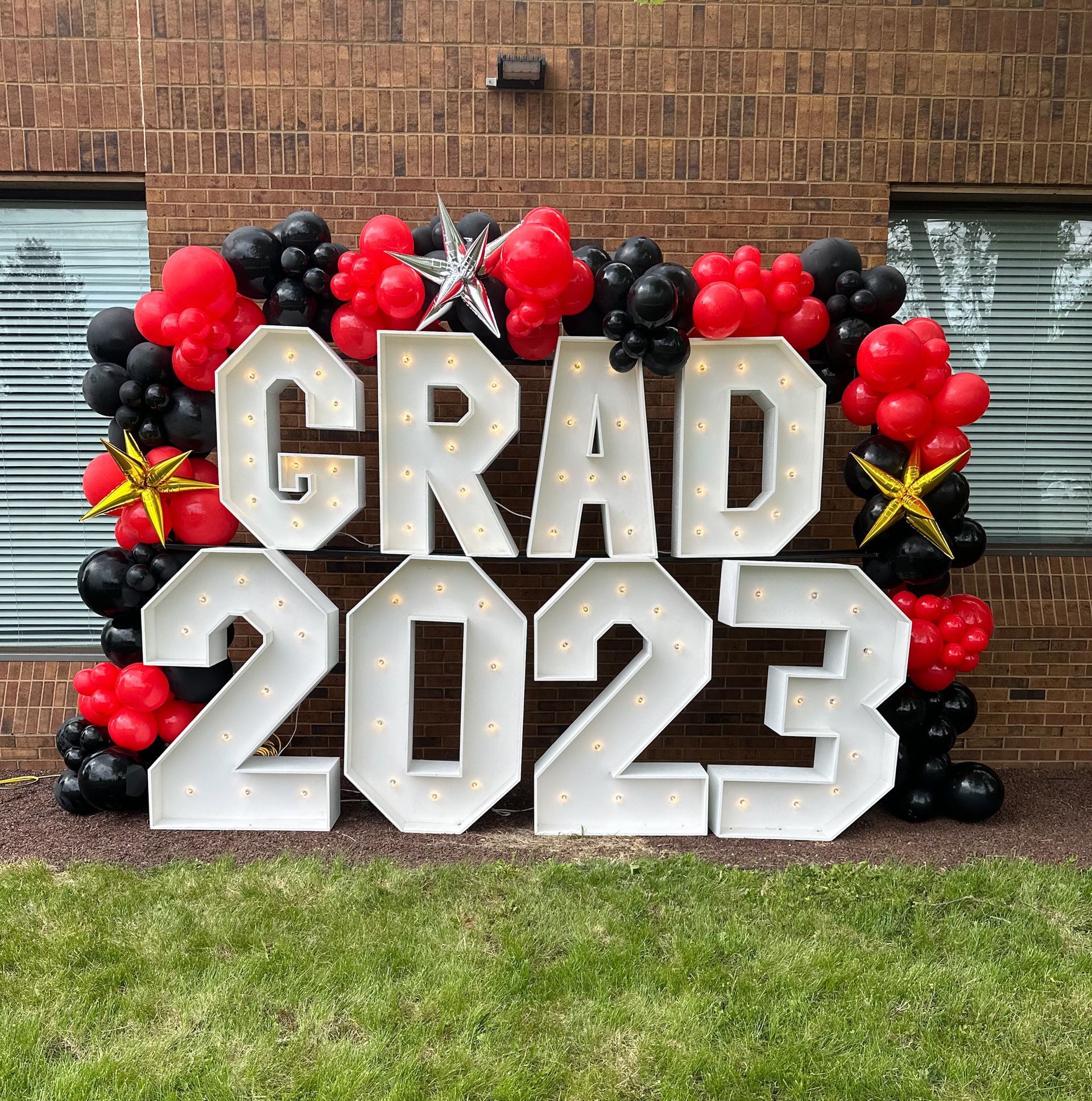 Marquee letters and numbers