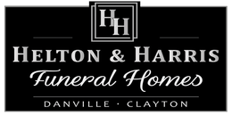 Helton & Harris Funeral Homes with words Danville and Clayton for locations Logo
