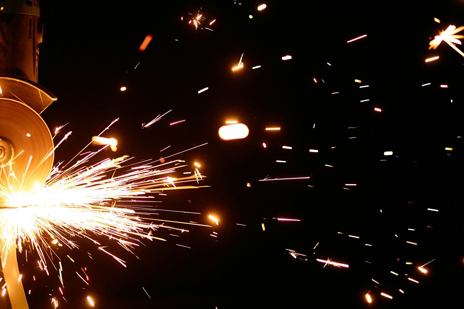 Sparks Flying at Local Machine Shop