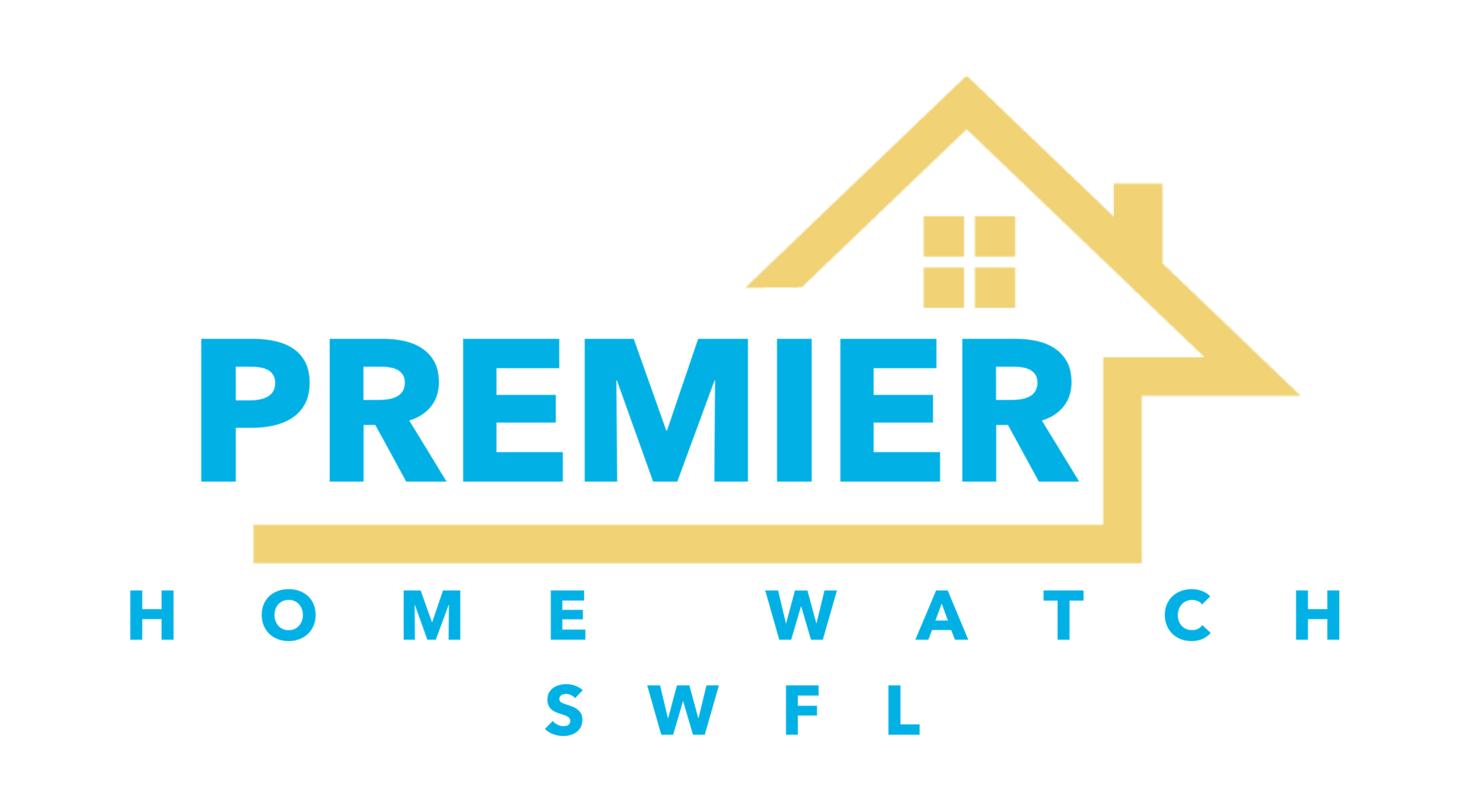 Logo for Premier Home Watch SWFL: teal text 