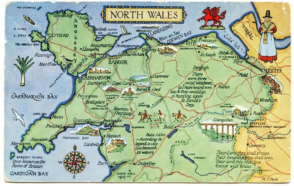 Map of towns and cities within 100 miles of Wrexham served by corporate entertainer Paul Roberts North Wales