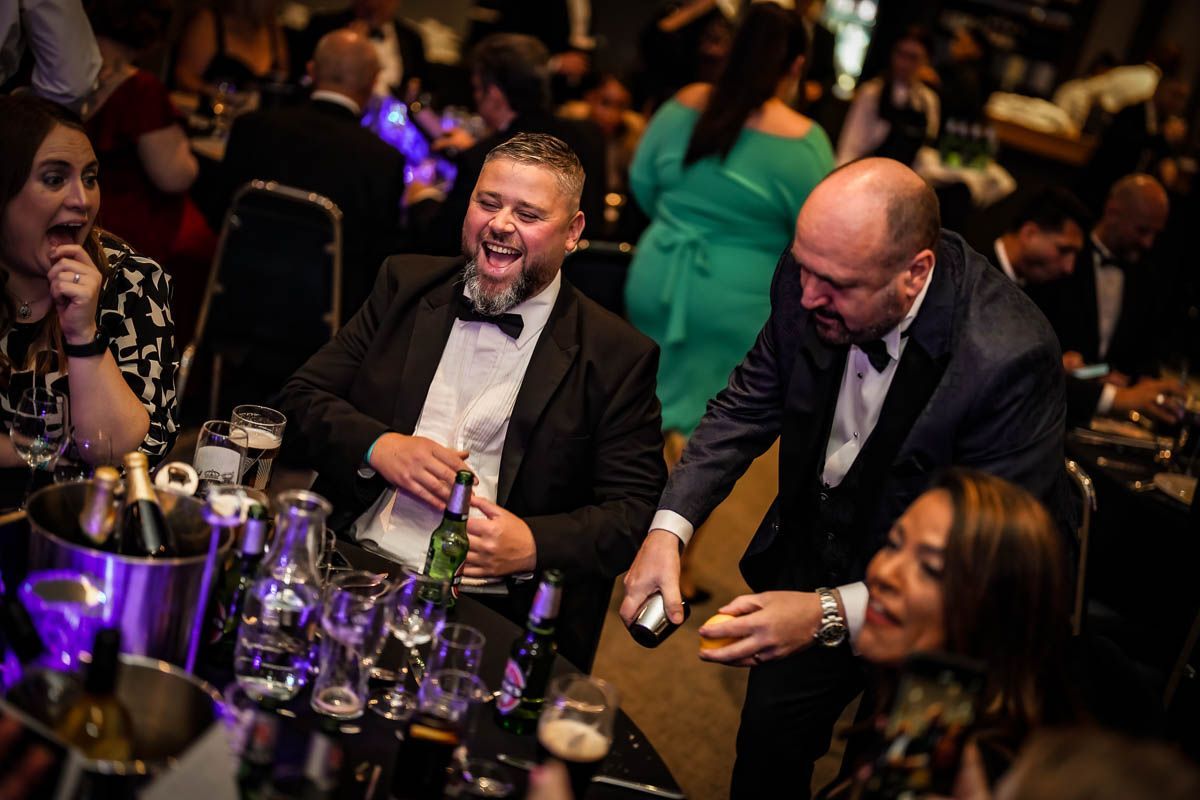 Paul providing fun and laughter at a private event in Leeds city centre.
