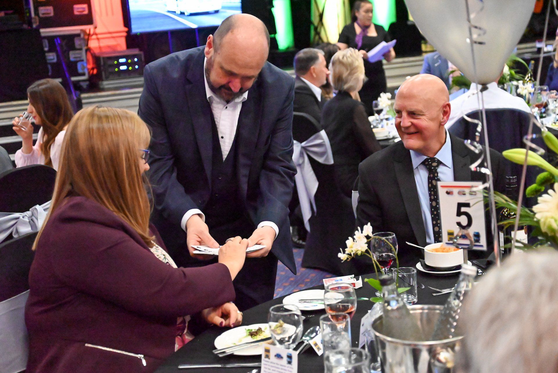 Guest are left stunned by professional magician Paul Roberts at The Grosvenor Hotel Pulford