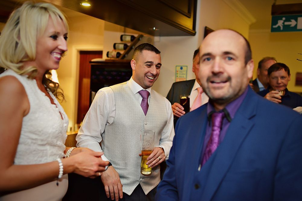 Wedding Magician Birmingham Paul Roberts entertaining guests.