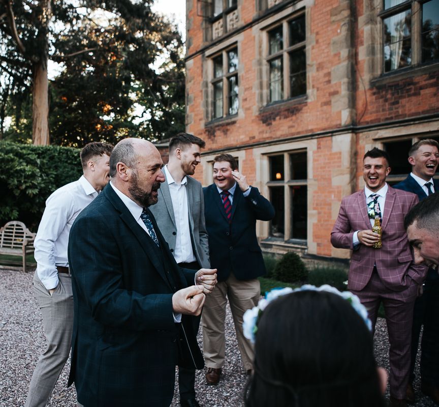 Paul Roberts Magic, wowing guests at a Cheshire wedding.