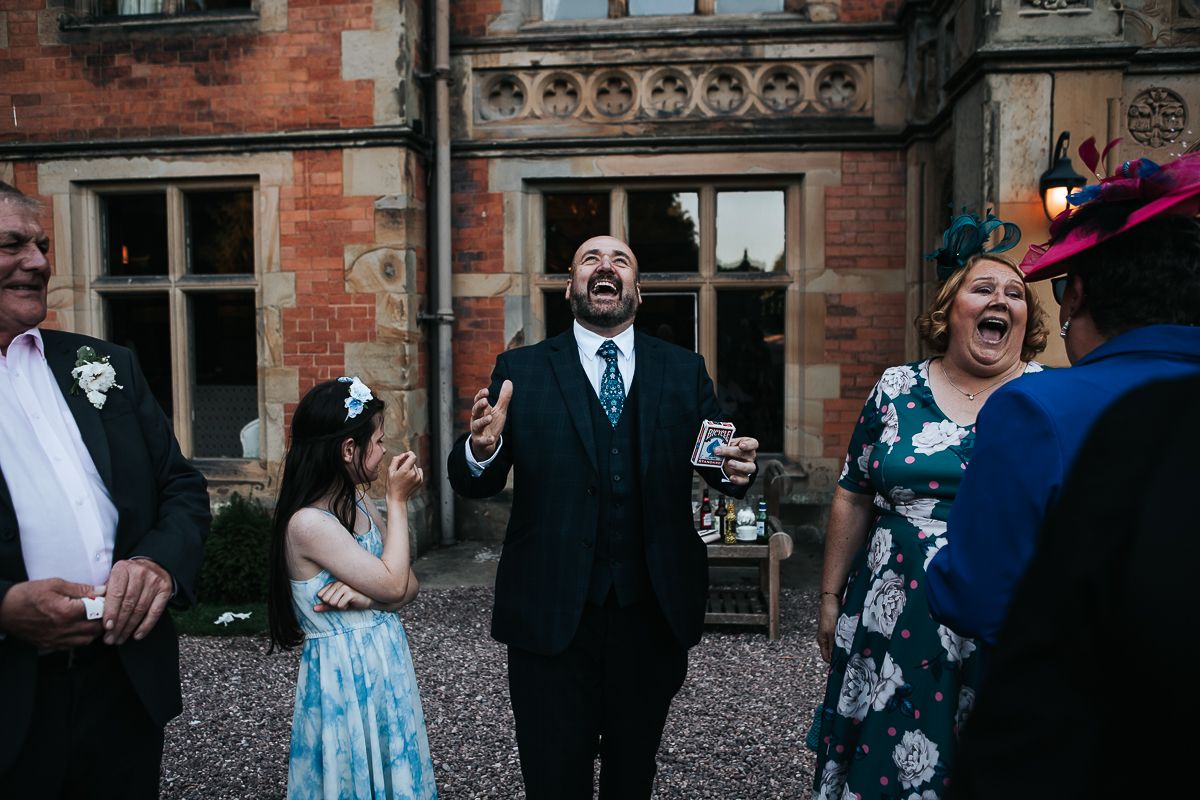 Paul Roberts Magician spreading joy to wedding guests in Sheffield