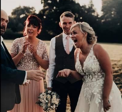 Paul Roberts having magical fun at a posh wedding in Harrogate