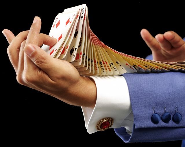Card magic is a speciality of Paul Roberts Magician.