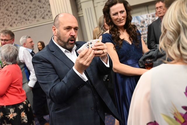 The best UK Magic act, Paul Roberts, increasing footfall at an Exhibition 