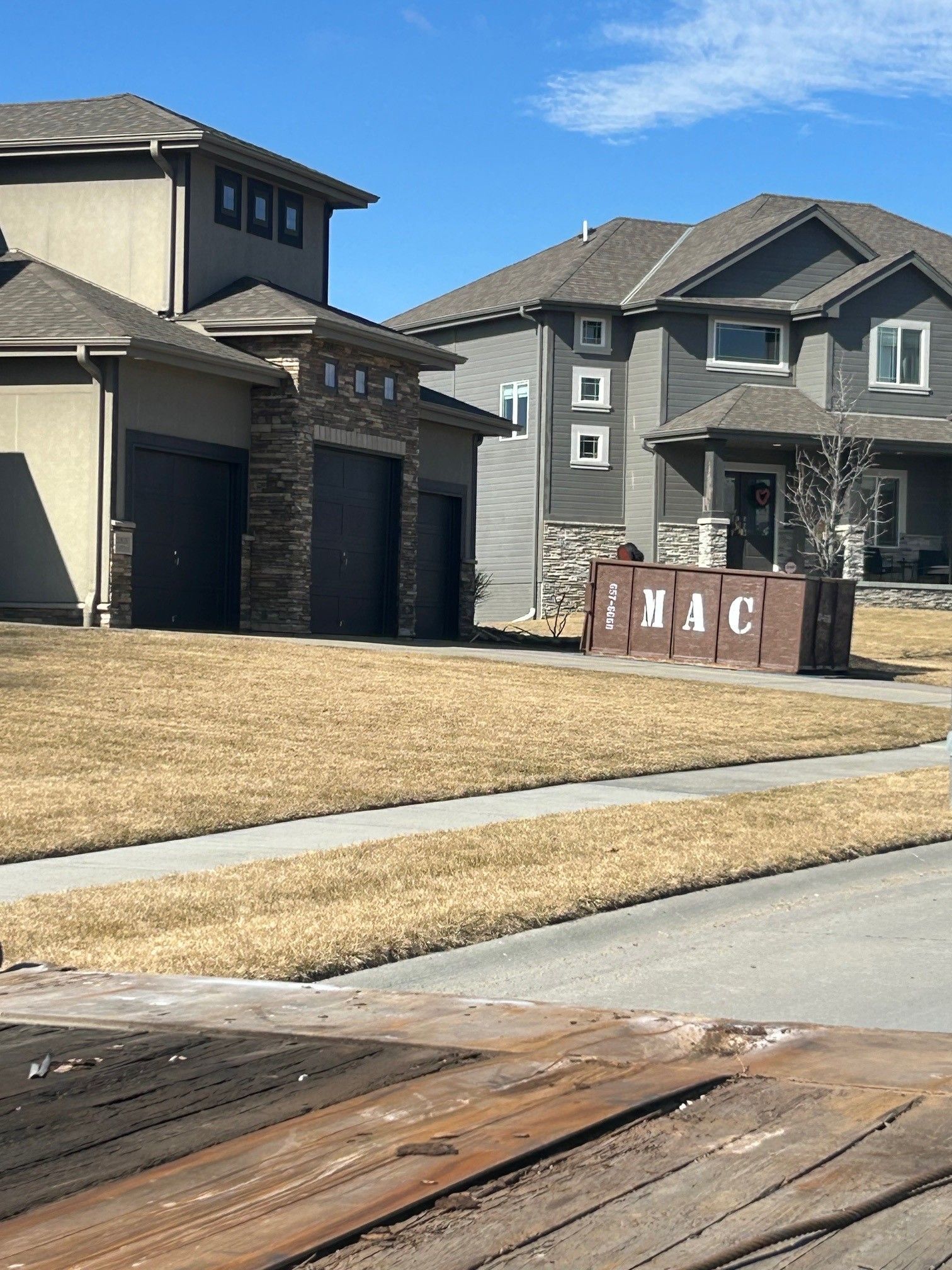Blue Dumpster Container - Omaha, NE - Mac Containers Inc.