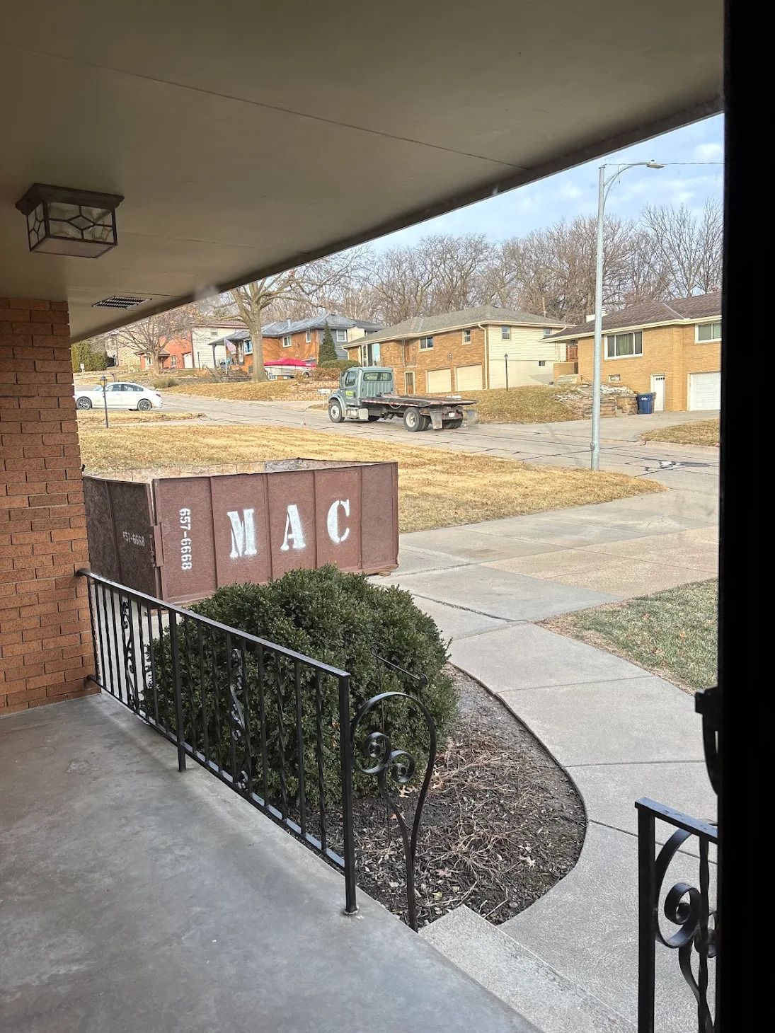 Blue Unloaded Dumpster Container - Omaha, NE - Mac Containers Inc.