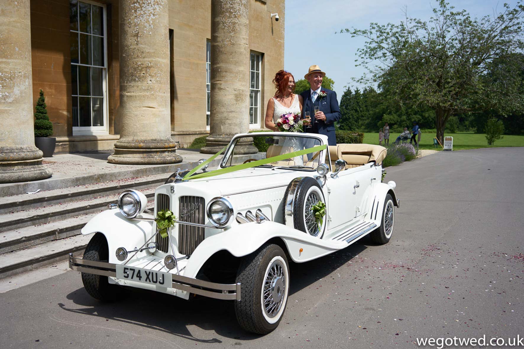 Wedding Car at Leigh Court near Bristol