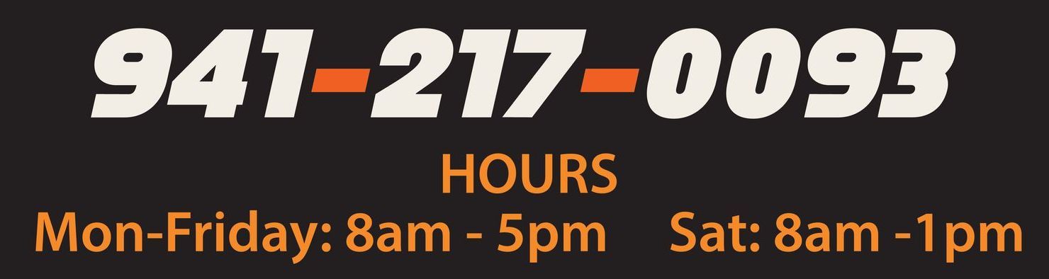 A sign that says call us book it get it