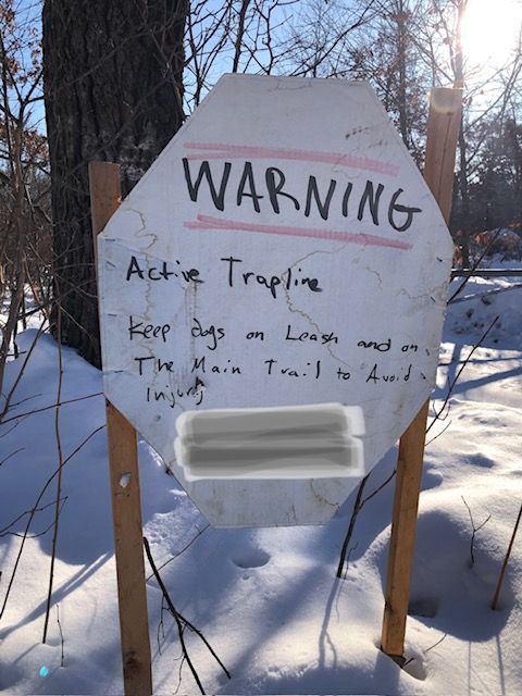 warning active trap line