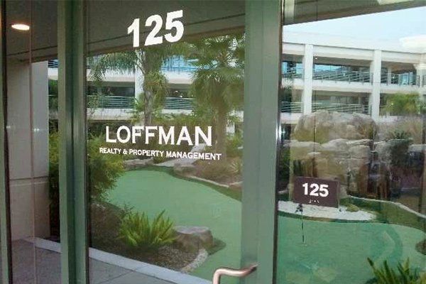 The front door to the Loffman Properties office