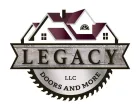 A logo for legacy llc doors and more