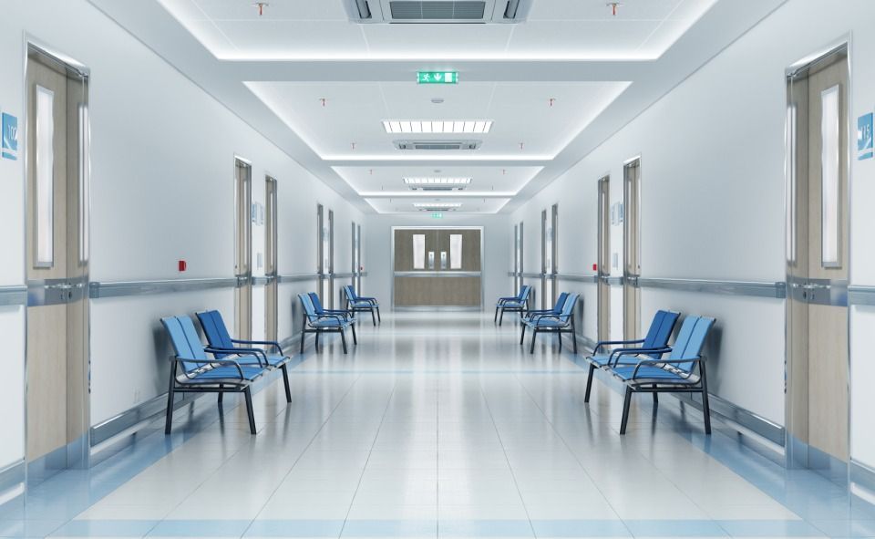 sala d'attesa di struttura sanitaria