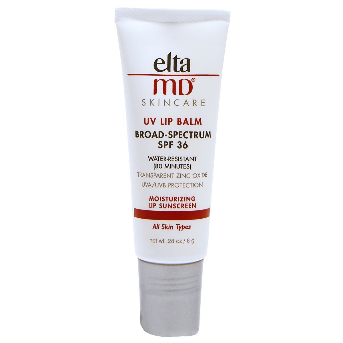 A tube of elta md skincare uv lip balm