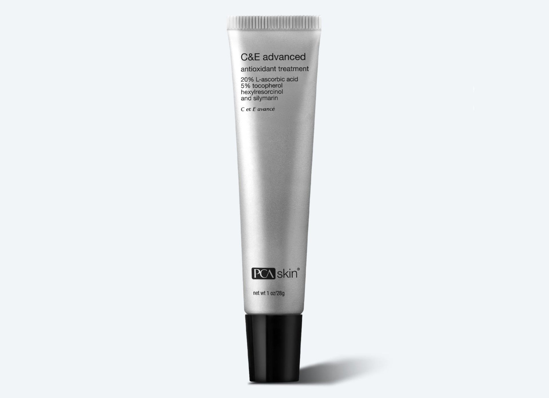 A tube of skin care product with the word skin on it