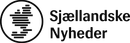 Logo for Sjællandske Nyheder, en dansk nyhedspublikation, med et stiliseret kort over Sjælland inden for en cirkel.