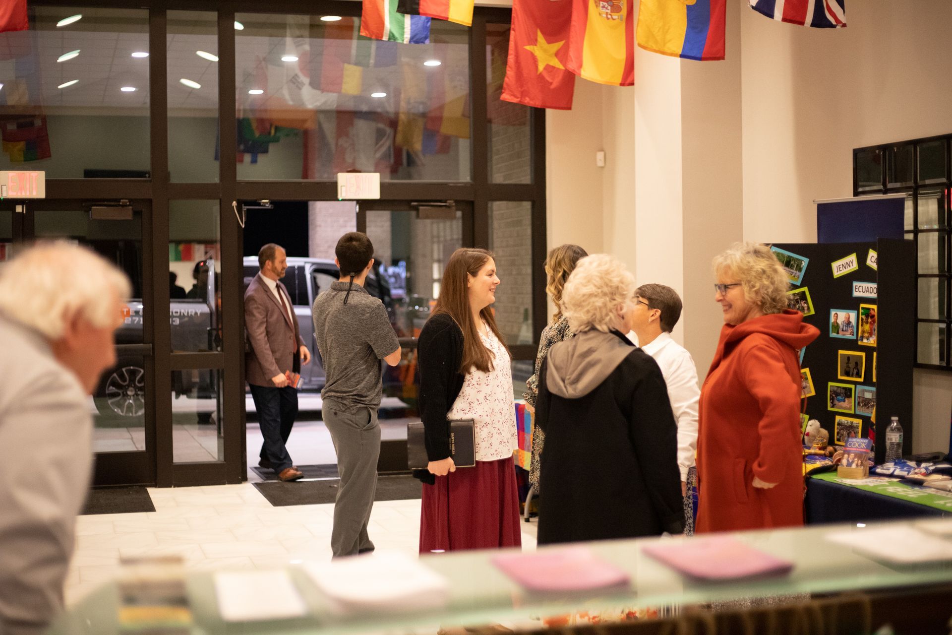 Aerial view of church