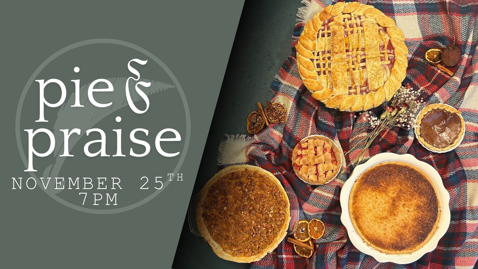Pie and Praise Thanksgiving service slide