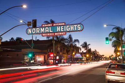 Normal Heights neighborhood sign