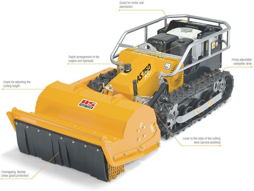 A Yellow And Black Tractor With A Brush Attached To It — Ireland's Machinery Pty Ltd In Braemar, NSW