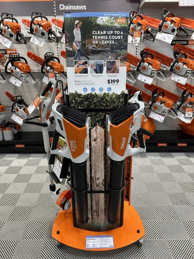 A Display of Stihl Tools in a Store — Ireland's Machinery Pty Ltd In Braemar, NSW