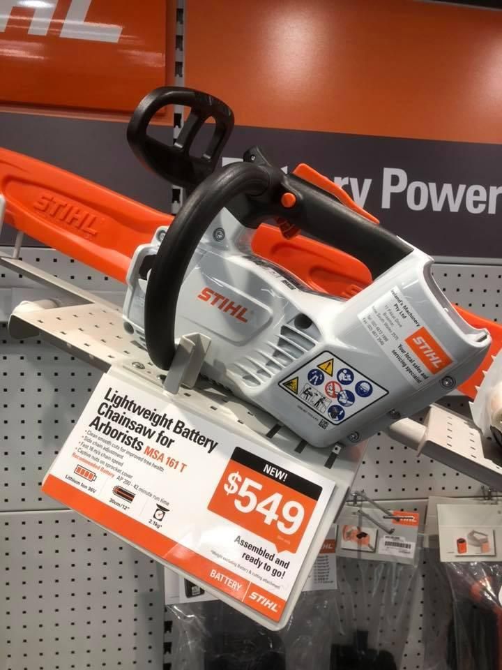 A Stihl Chainsaw Is On Display For $ 549 — Ireland's Machinery Pty Ltd In Braemar, NSW