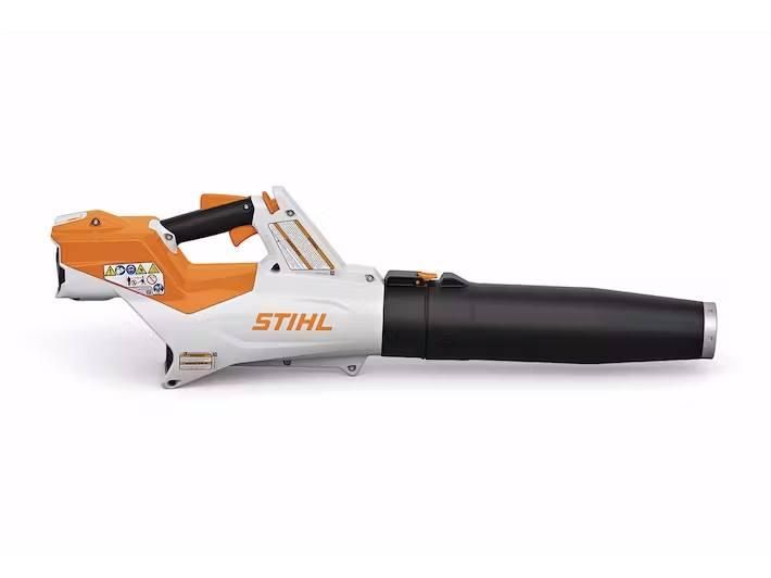 A STIHL Blower is Sitting on a White Surface — Ireland's Machinery Pty Ltd In Braemar, NSW