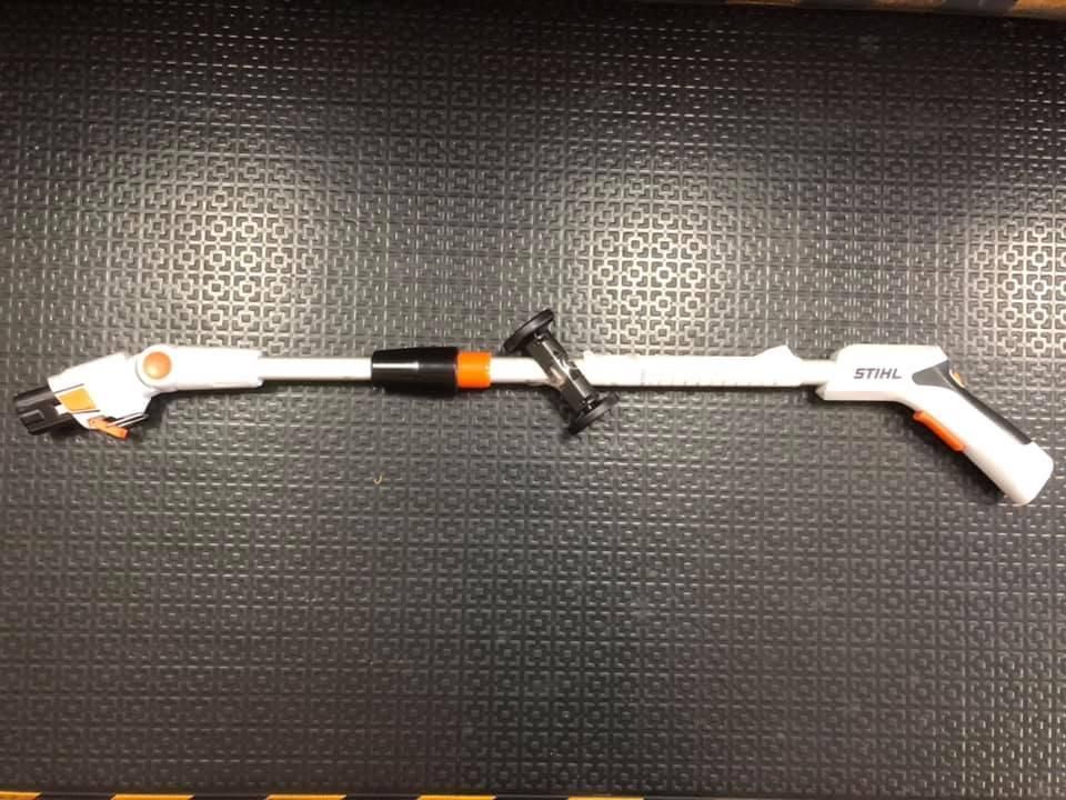 A STIHL Lawn Mower is Sitting on a Black Mat — Ireland's Machinery Pty Ltd In Braemar, NSW