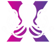 A white line drawing of an octopus centered over a purple and pink gradient letter X, with the text OCTOPUSH below.