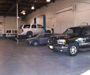 cars in the shop