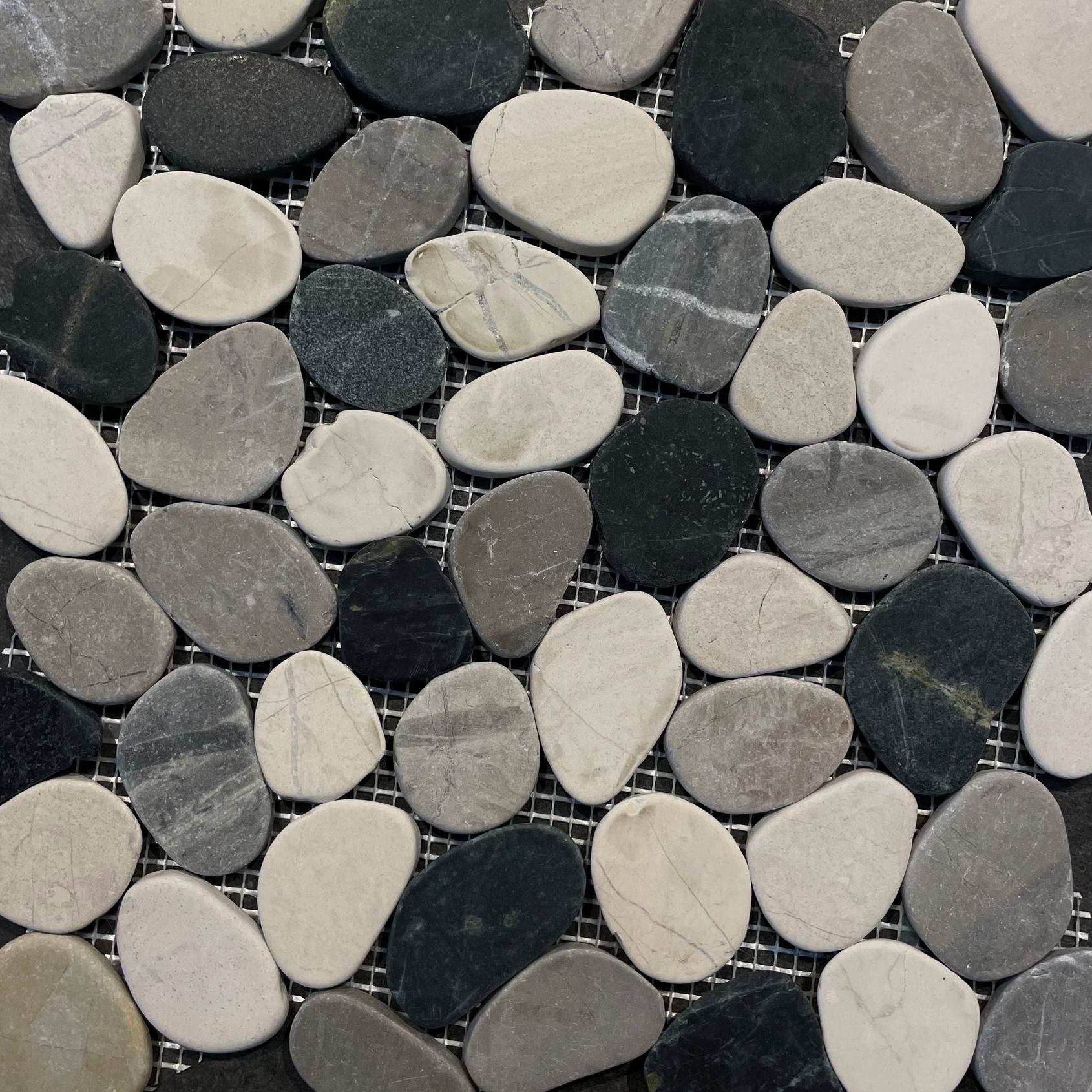 Mosaic, Flat Pebble, natural stone 