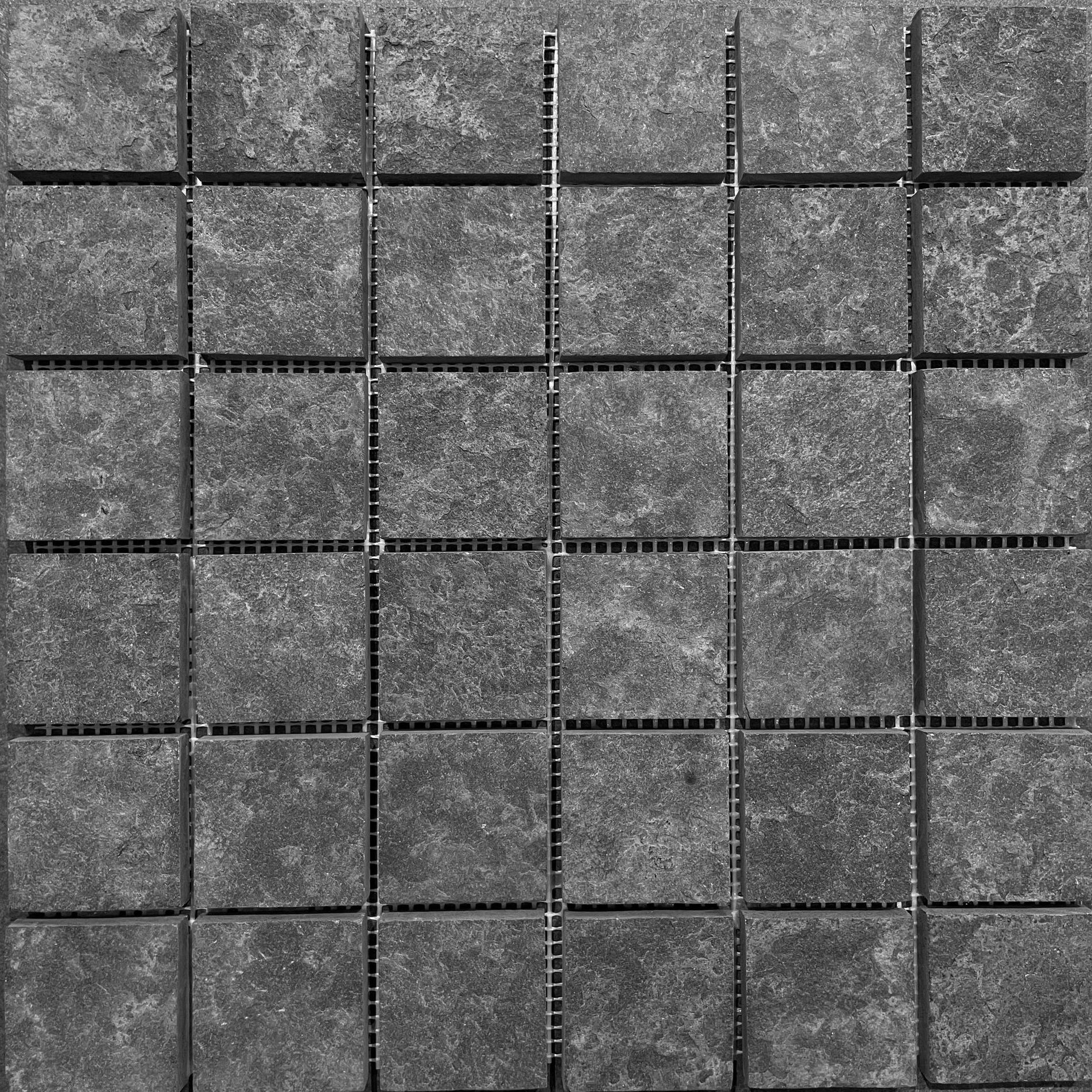 Flamed and Brushed, Mosaic, Basalt 