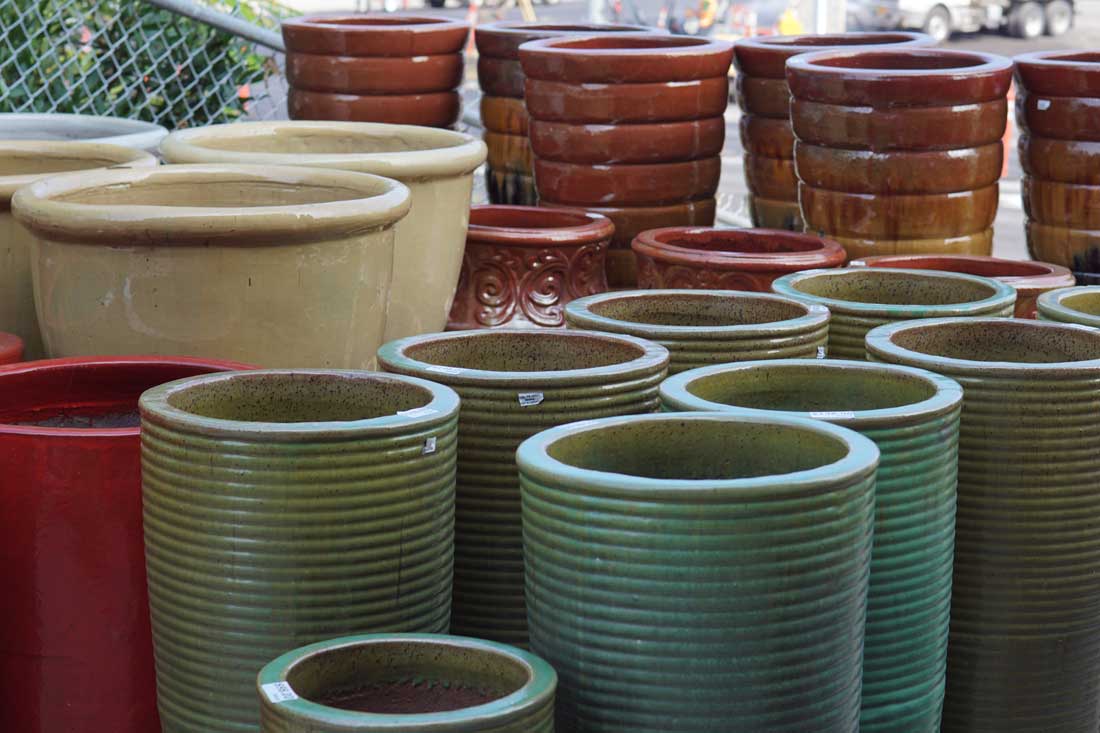 Pottery, Planters,