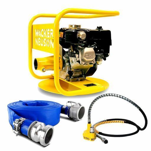 Yellow Portable Pump with Black Engine — Bowen Hire in Airlie Beach, QLD