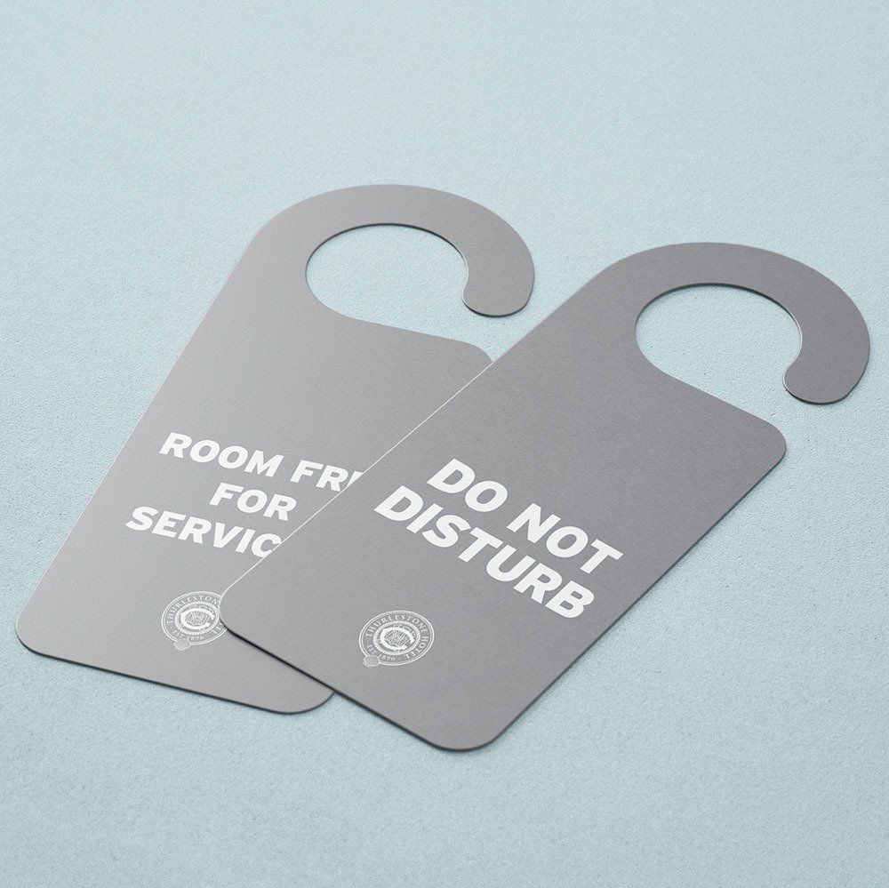 hotel, guest house and bed and breakfast door hangers do not disturb printing